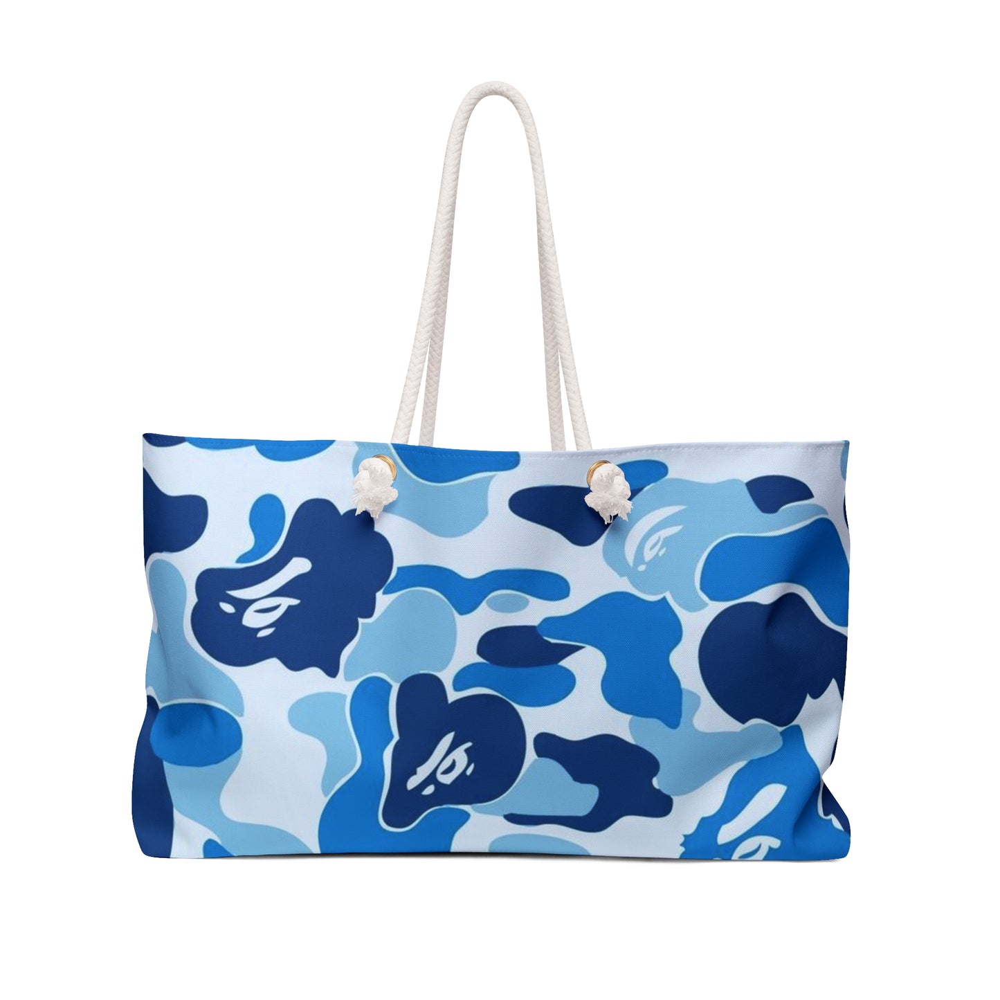 Blue Camouflage Weekender Bag