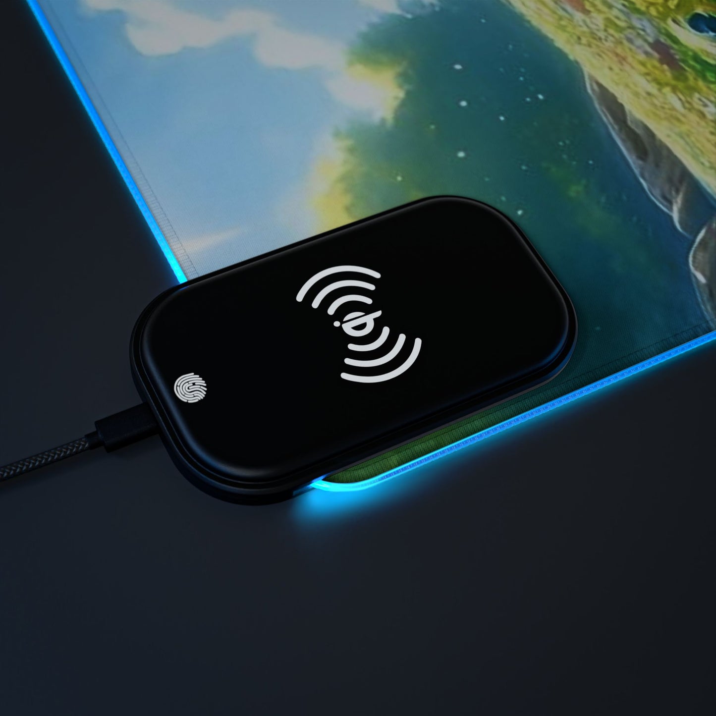 LED Gaming Mouse Pad, Wireless Charging