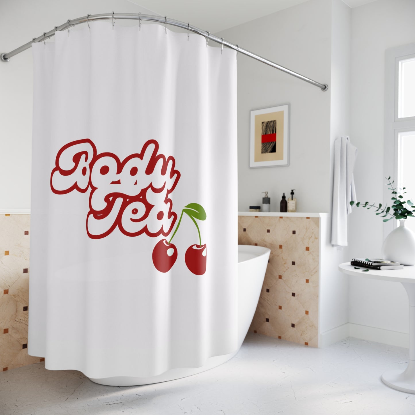 Body Tea Shower Curtain