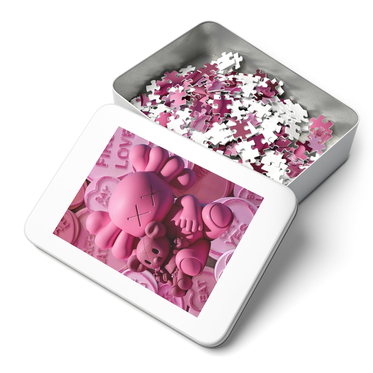 Finding Love Pink Jigsaw Puzzle