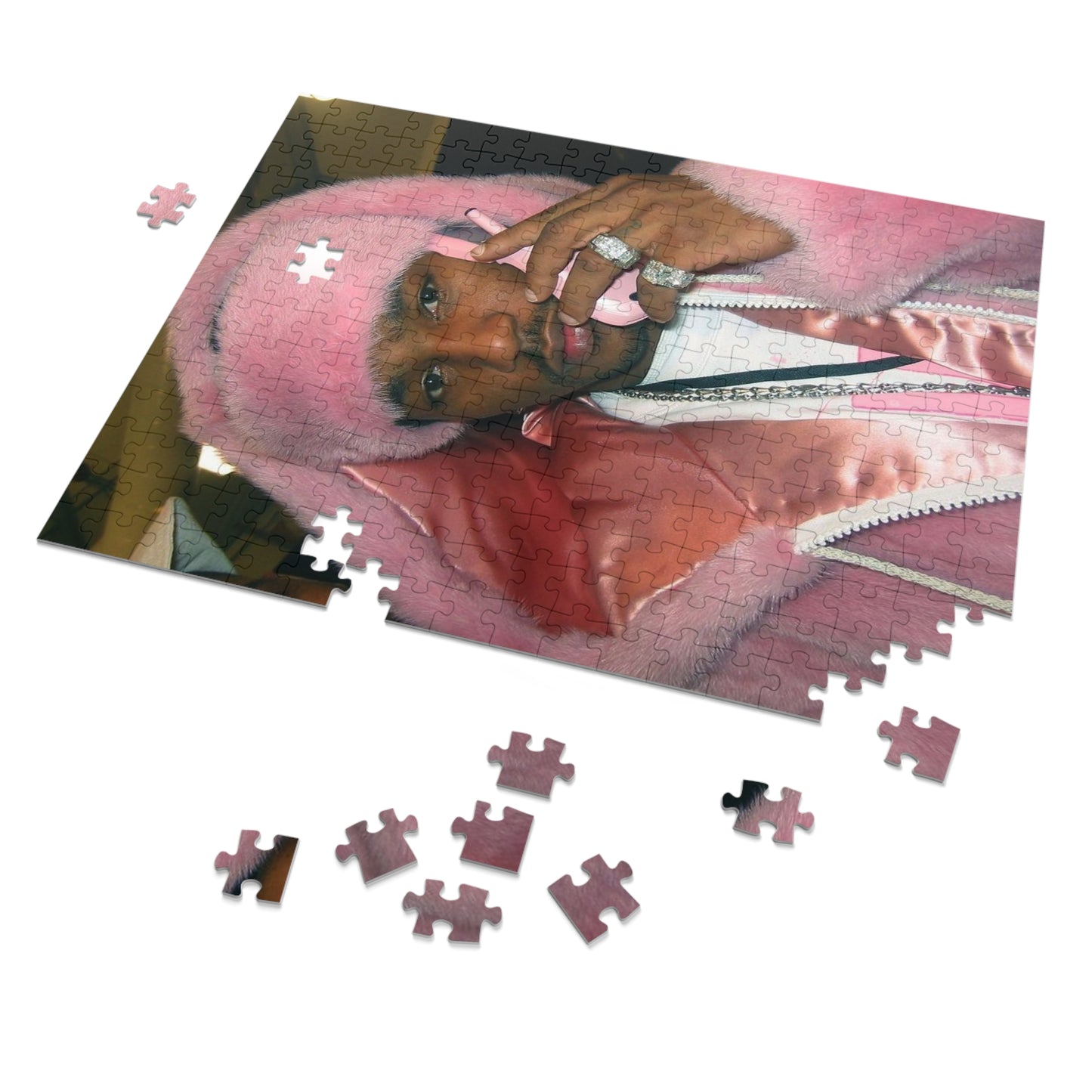 Cam'ron Iconic Pink Fur Jigsaw Puzzle