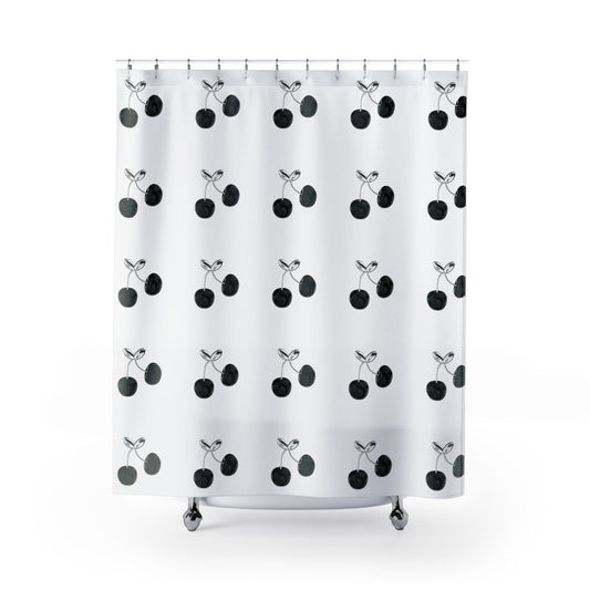 Chrome Cherry's Shower Curtain