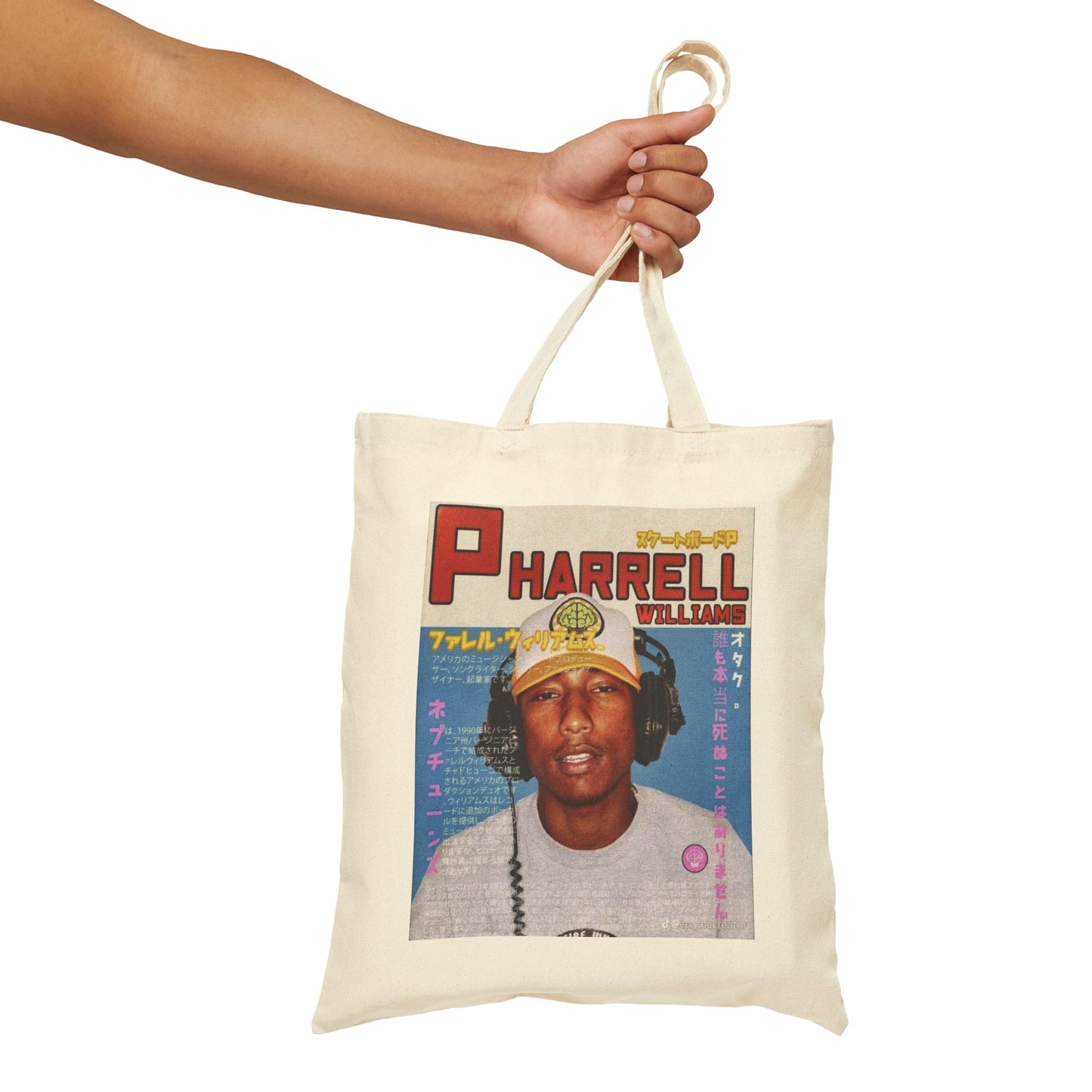 Pharrell Canvas Tote Bag