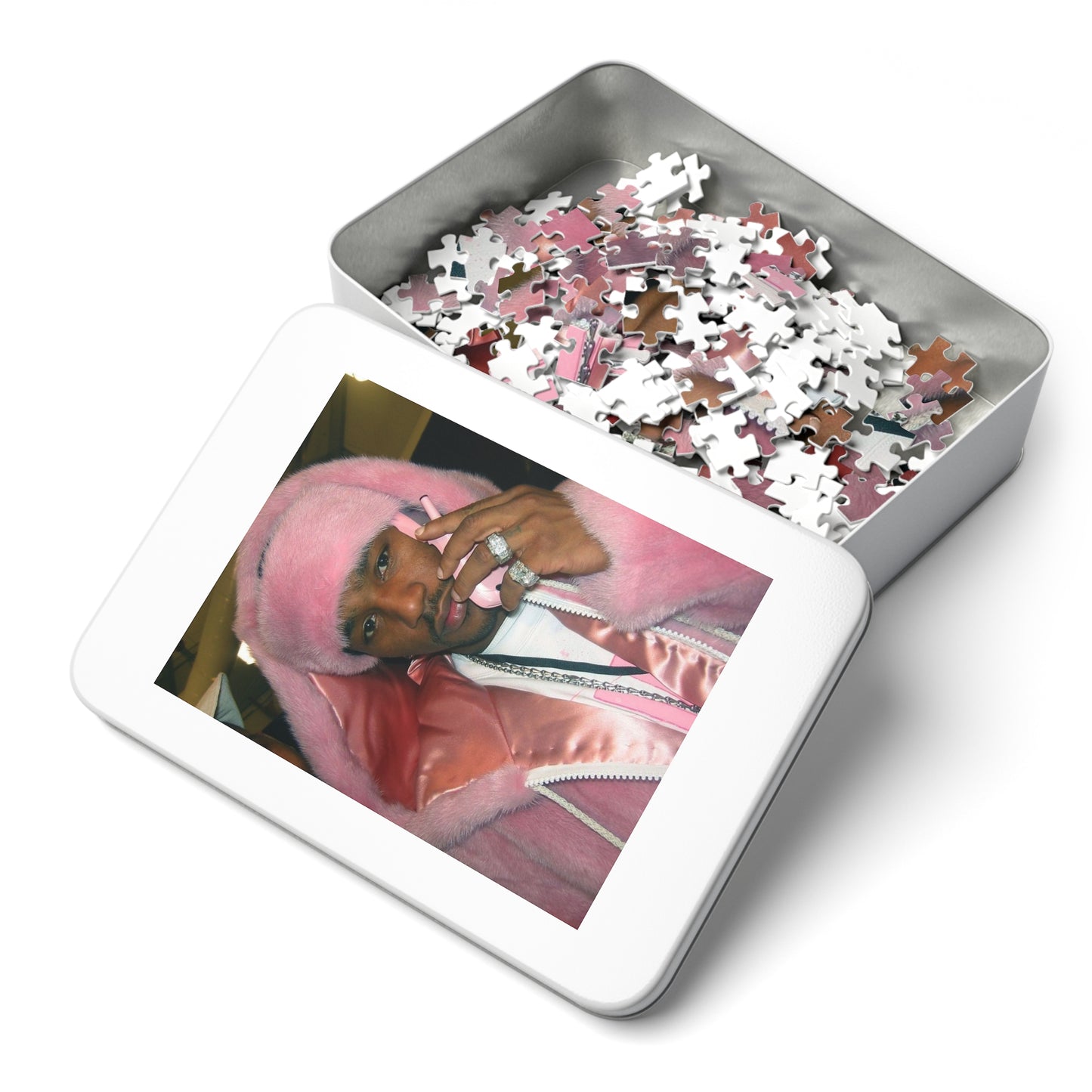 Cam'ron Iconic Pink Fur Jigsaw Puzzle