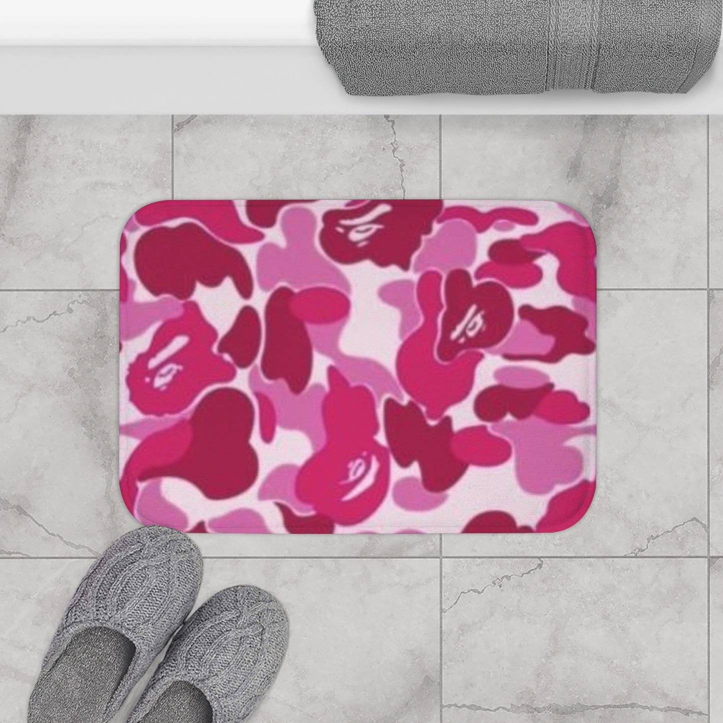 Pink Camo Bath Mat