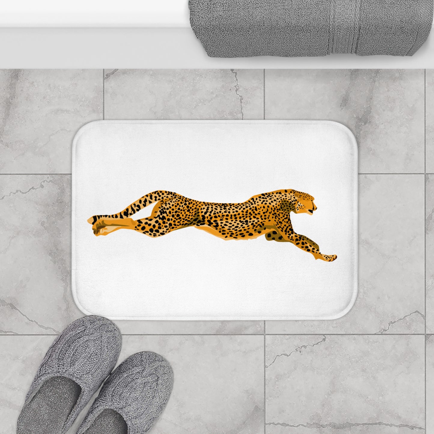 Cheetah Bath Mat