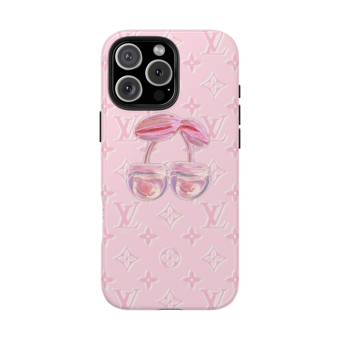 Pink LV Cherry iPhone Case