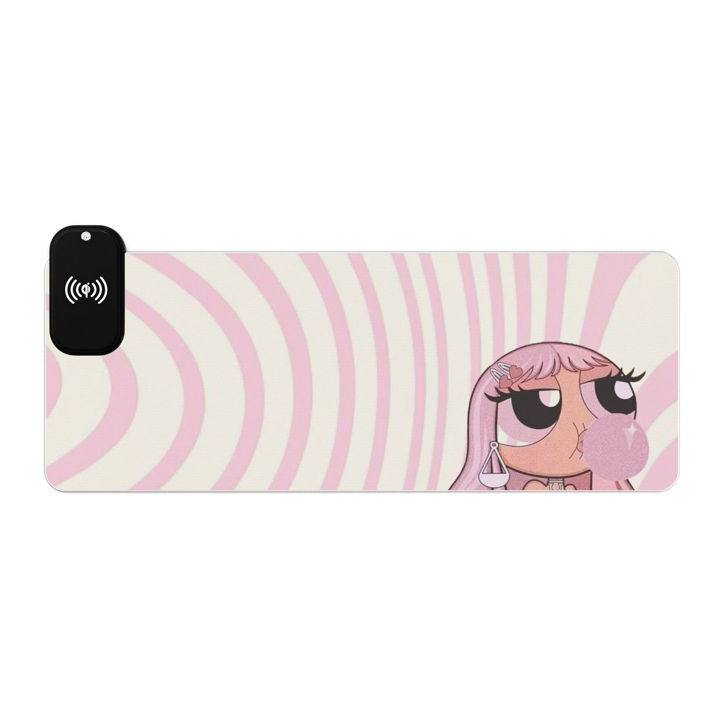 Powerpuff Baddie LED Gaming Mouse Pad, Wireless Charging