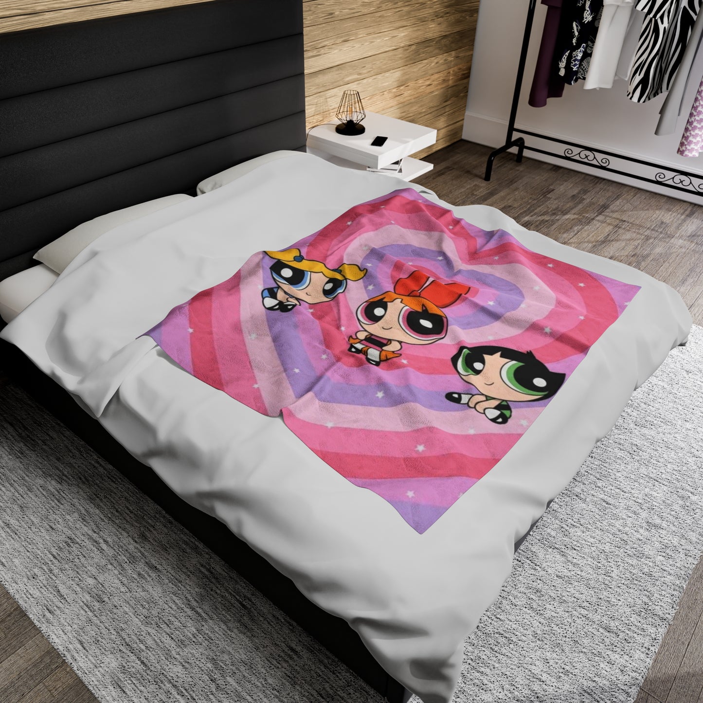 Powerpuff Girls Velveteen Plush Blanket