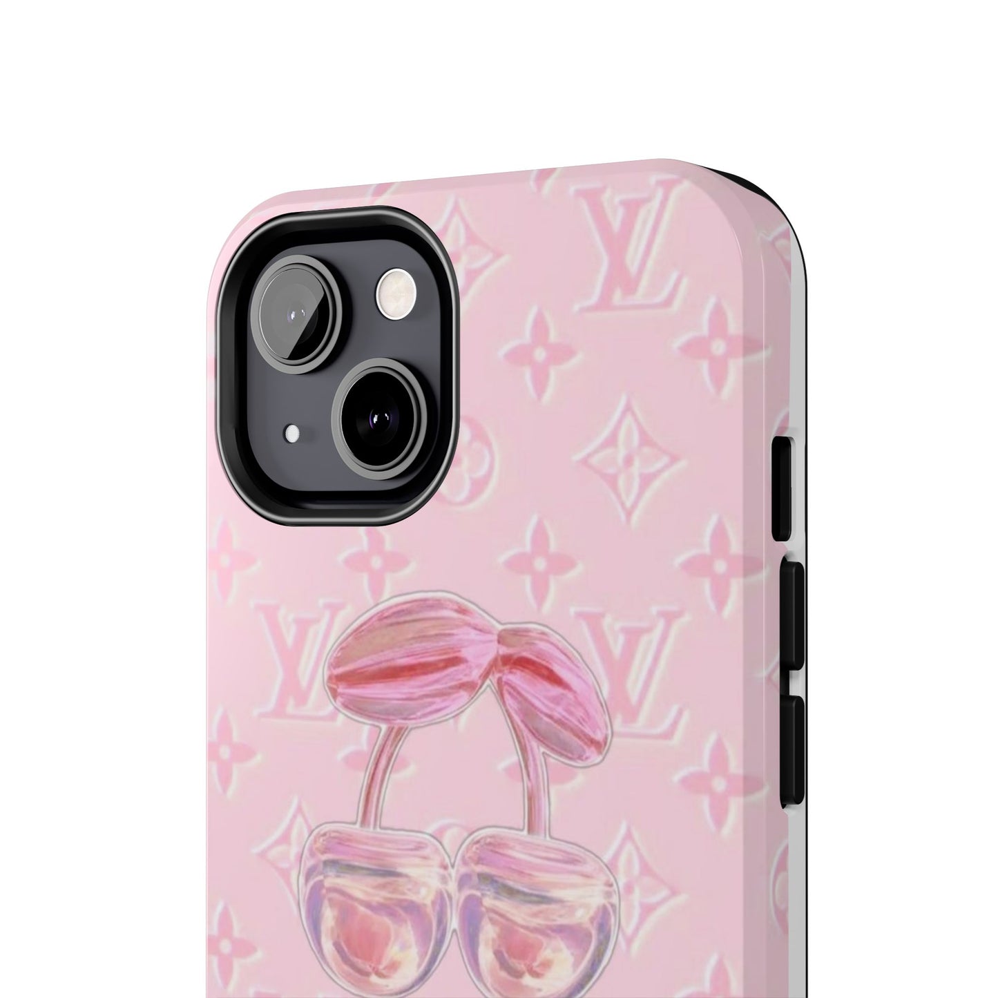 Pink LV Cherry iPhone Case