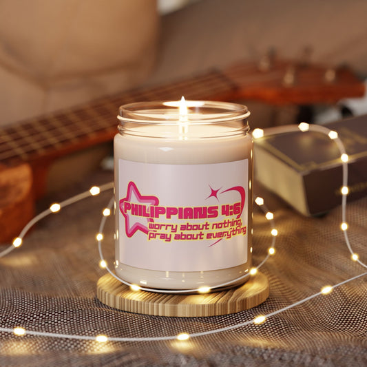 Philippians 4:6 Scented Soy Candle