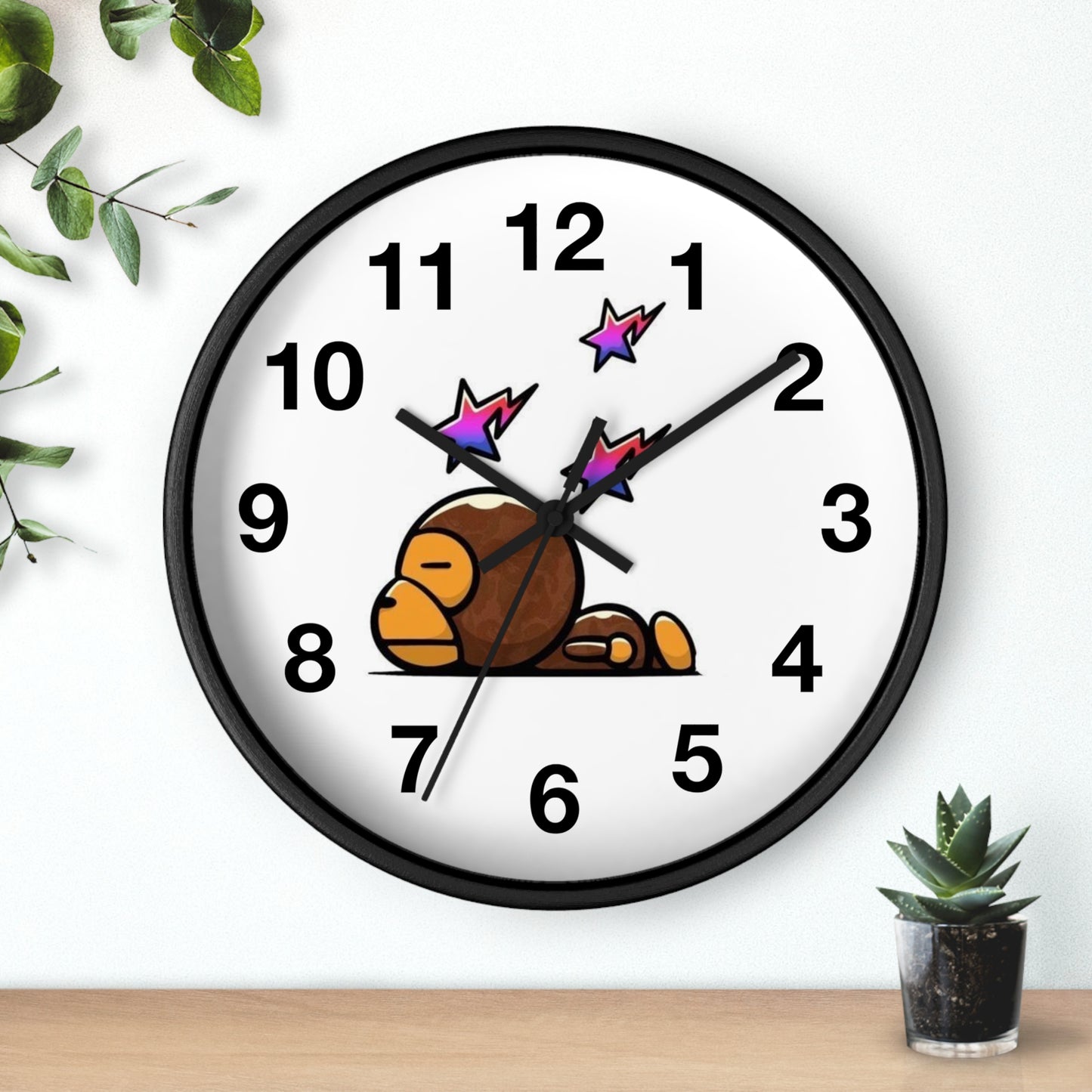 Sleepy Milo Wall Clock