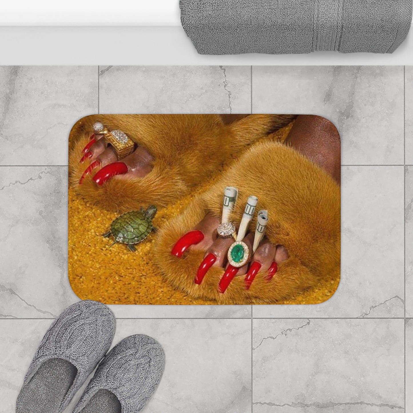 Money on the Flo' Bath Mat