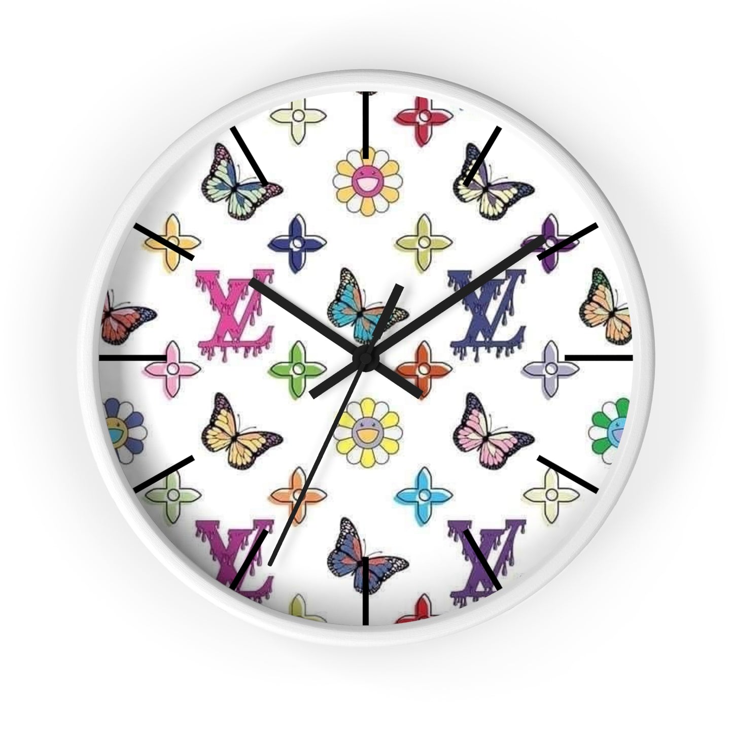 Butterfly LV Wall Clock