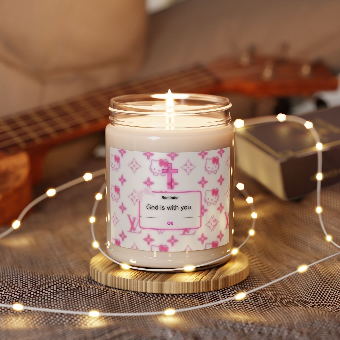 Hello Kitty Texts Soy Candle