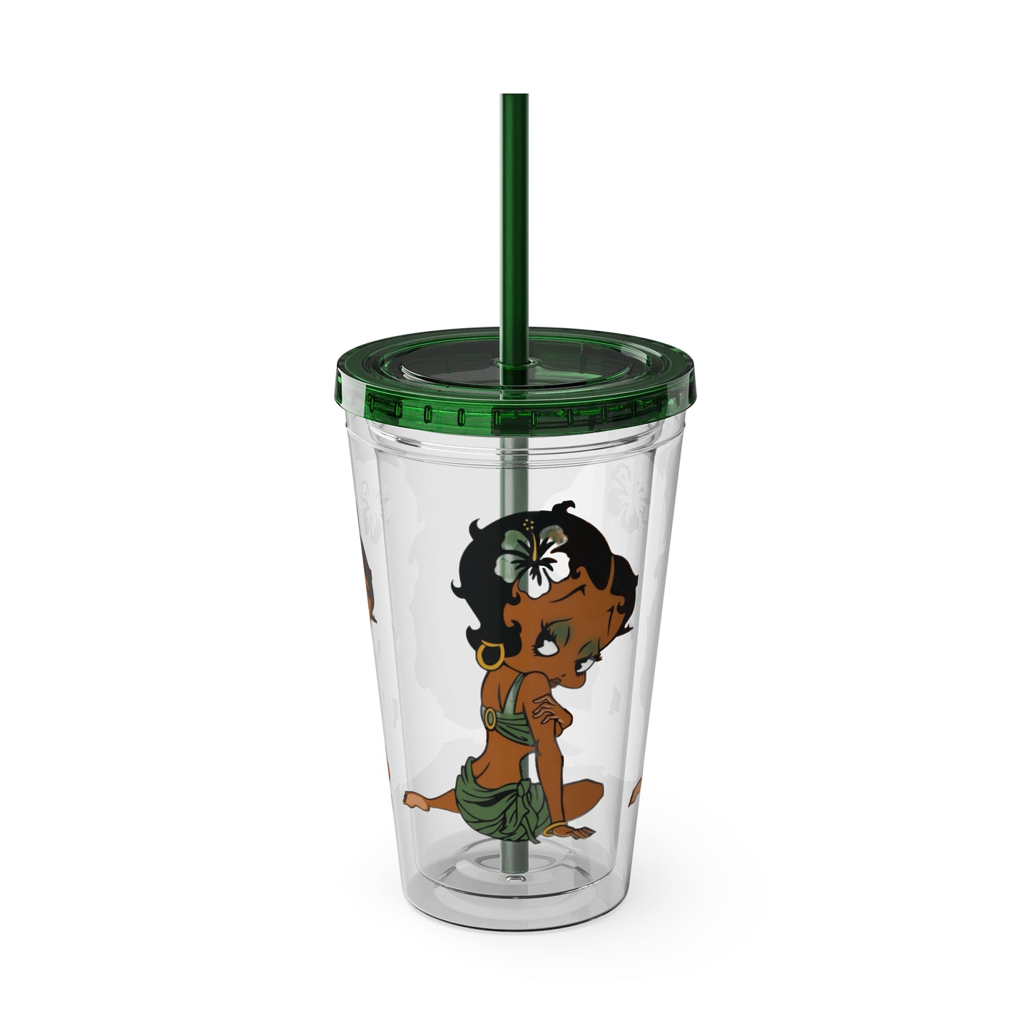 Island Betty Boop Sunsplash Tumbler with Straw, 16oz