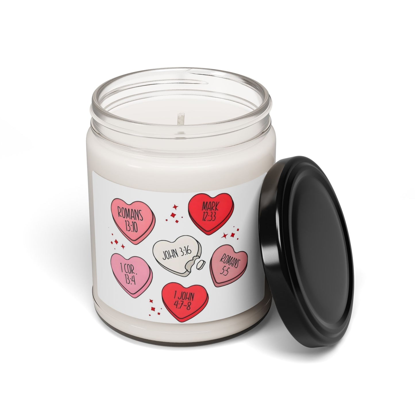 Love Hearts Scented Soy Candle