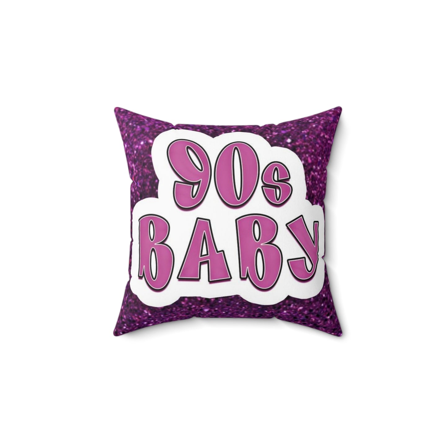 90s Baby Square Pillow