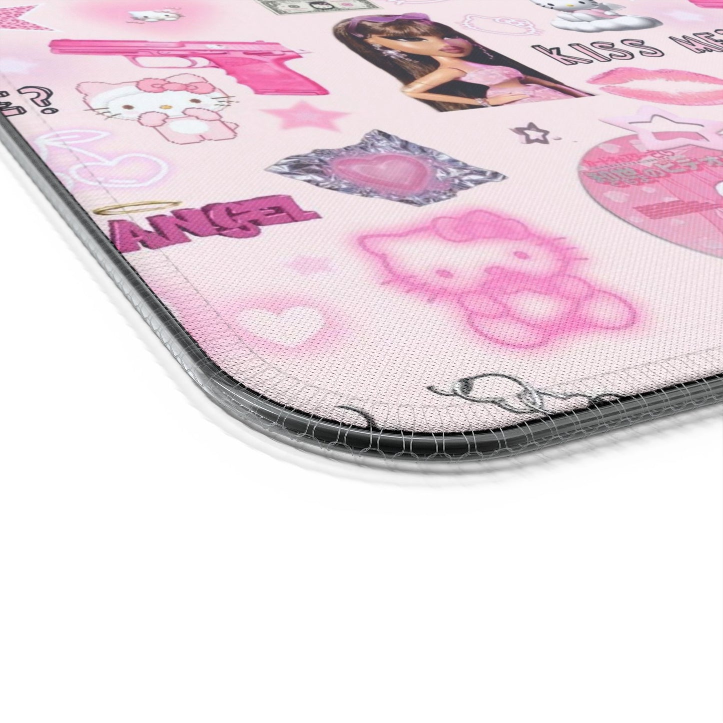 Kiss Me Bratz LED Gaming Mouse Pad, Wireless Charging