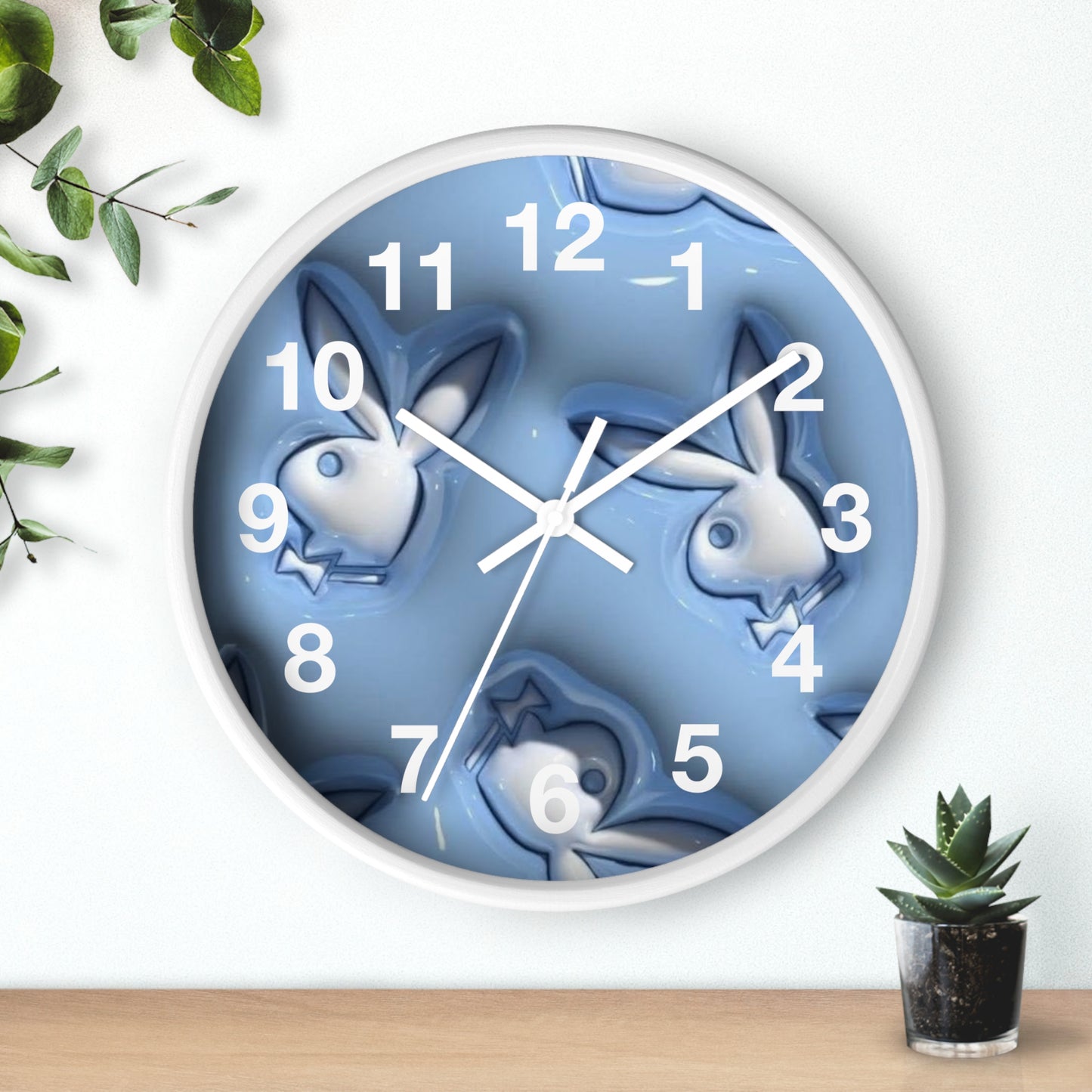 Playboy Blue  Wall Clock