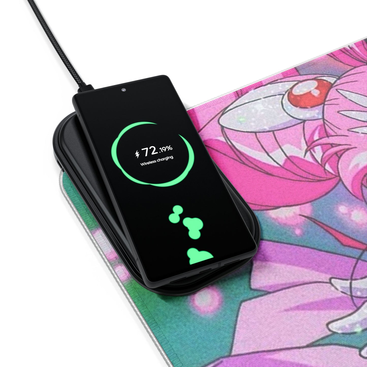 Sailor Moon LED Gaming Mouse Pad, Wireless Charging