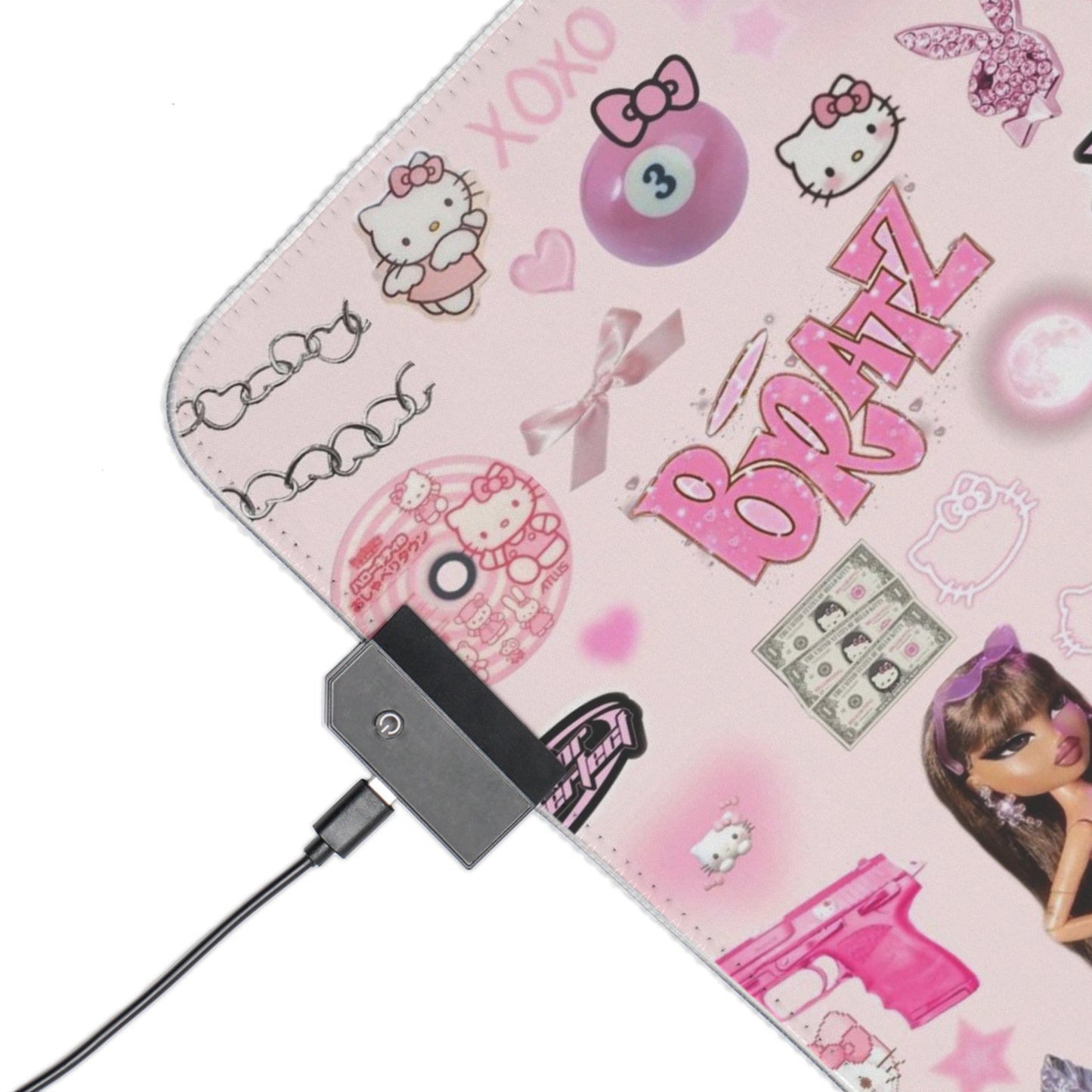 Kiss Me Bratz  LED Gaming Mouse Pad