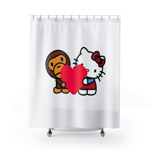 Hello Kitty and Baby Milo Shower Curtain