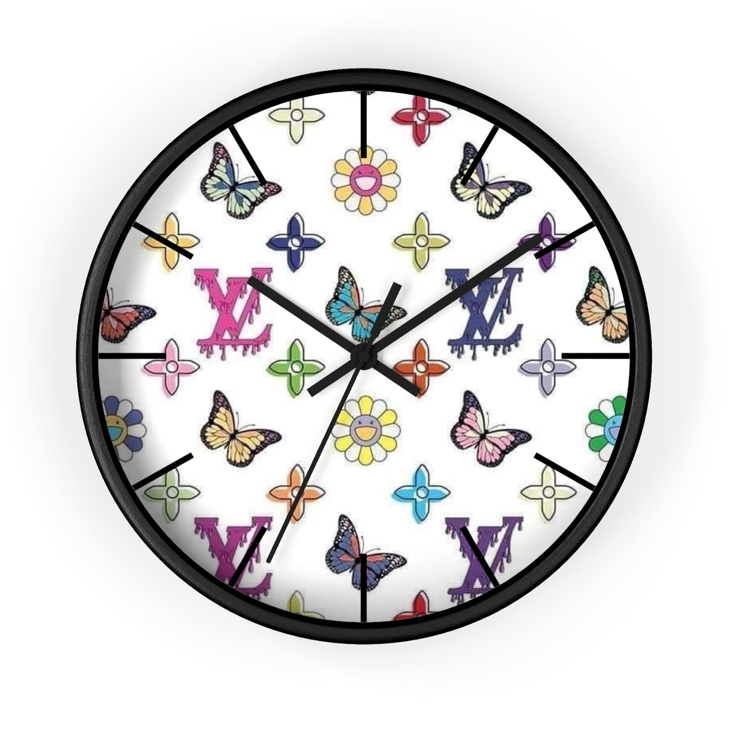 Butterfly LV Wall Clock