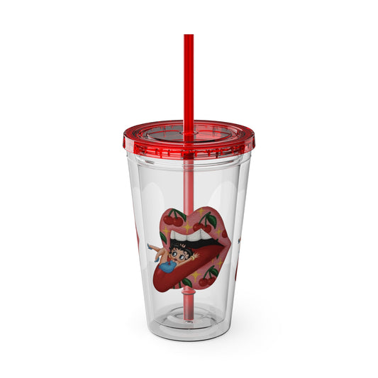 Betty Boop Sunsplash Tumbler with straw, 16oz