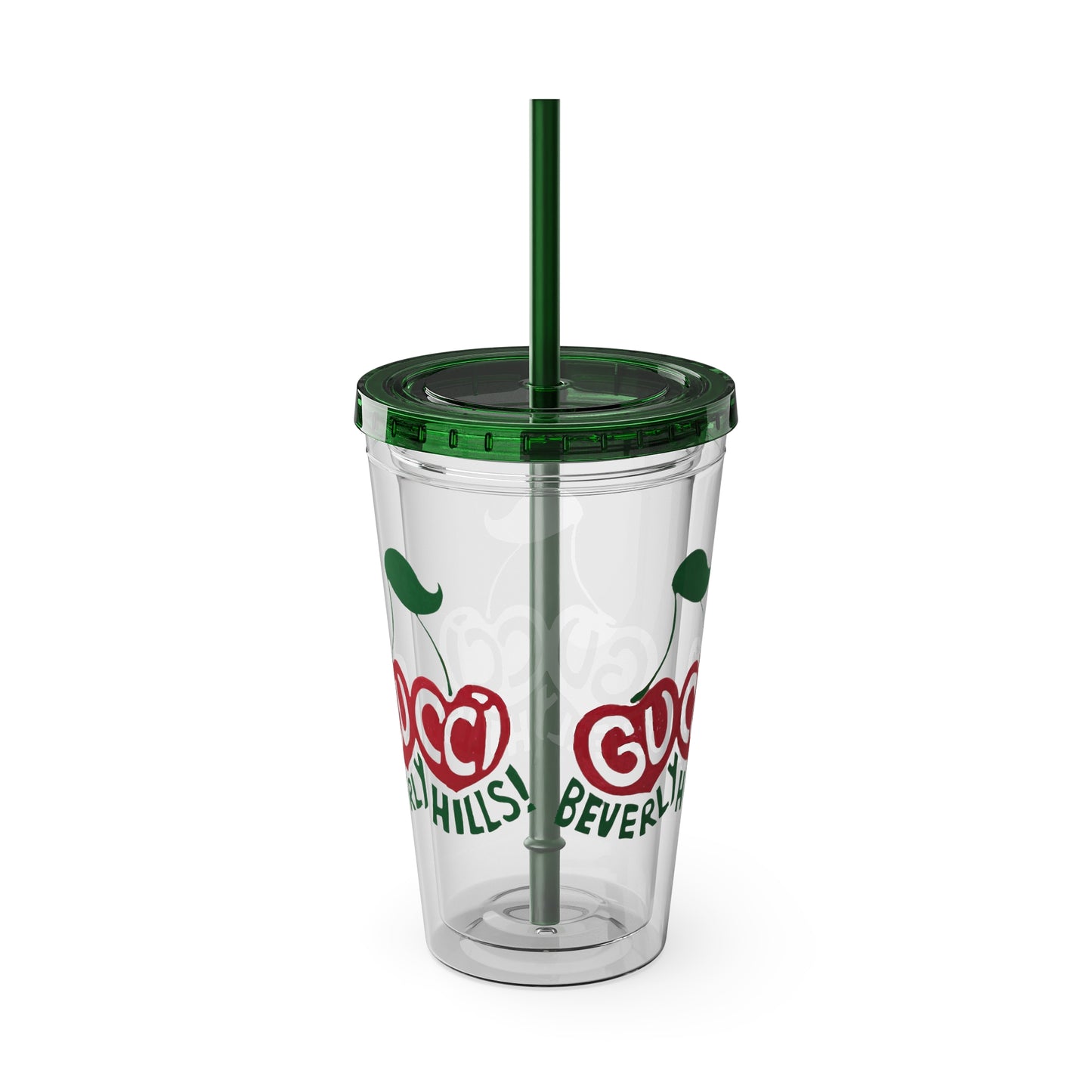 Beverly Hills Sunsplash Tumbler with Straw, 16oz