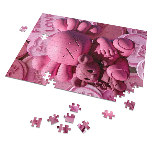 Finding Love Pink Jigsaw Puzzle