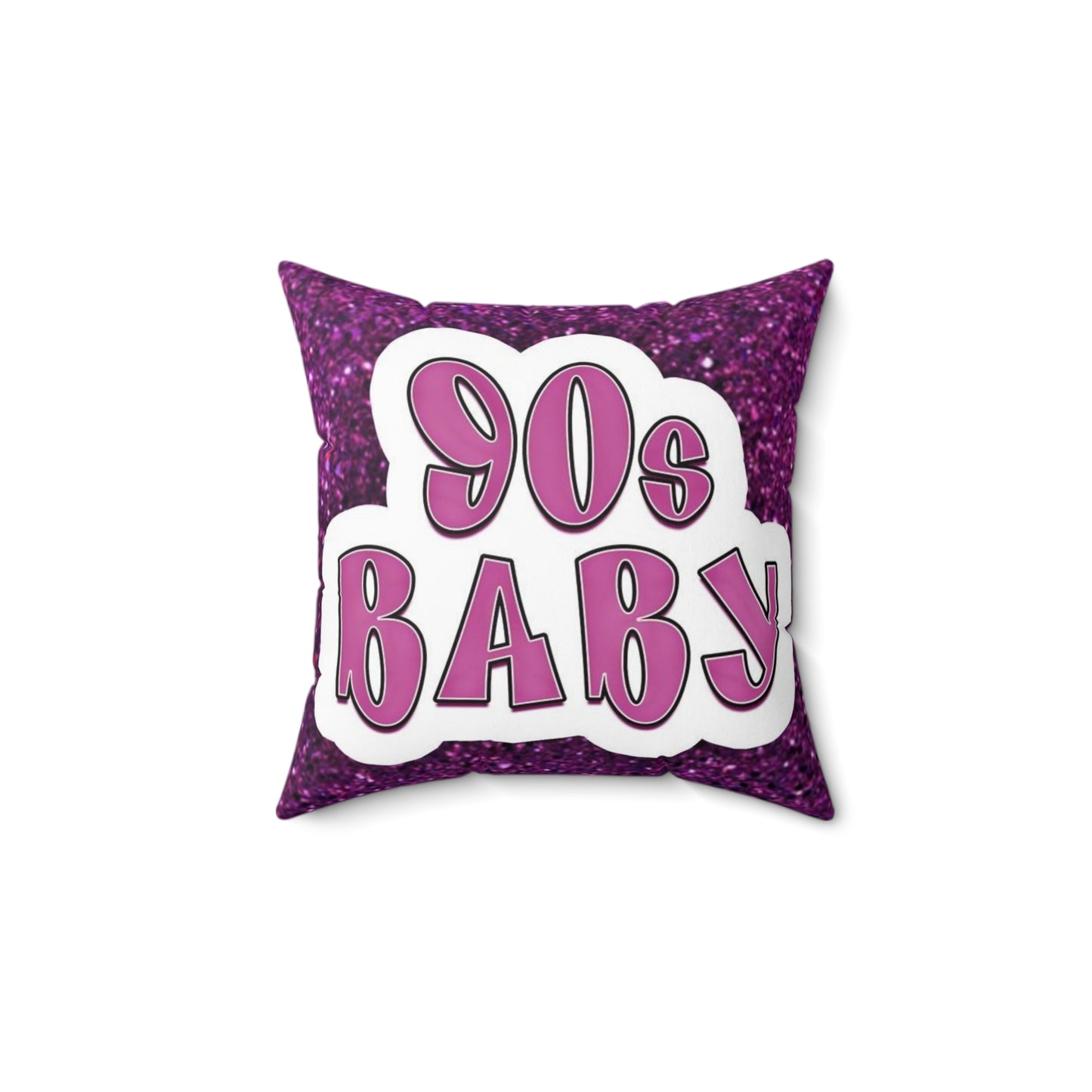 90s Baby Square Pillow