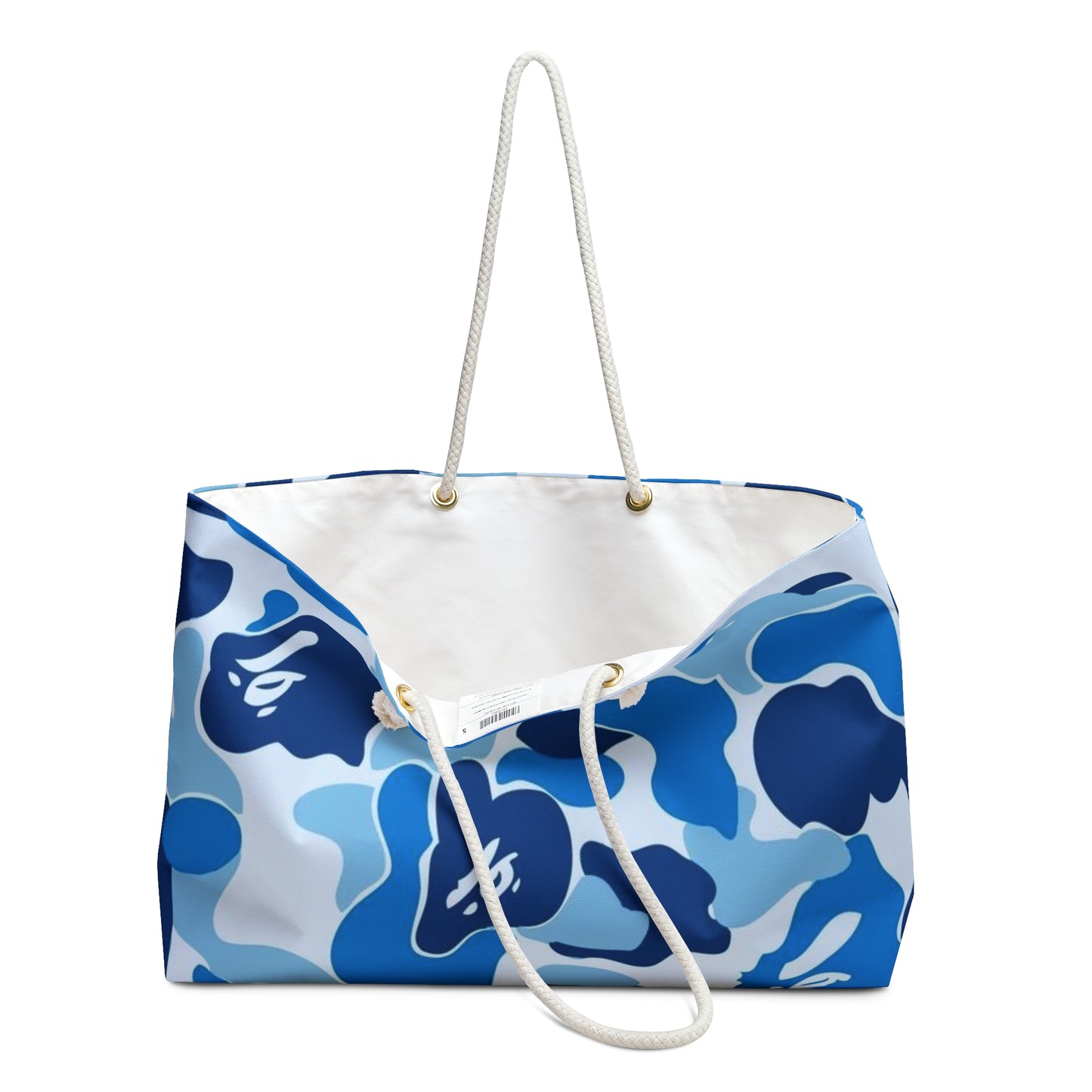 Blue Camouflage Weekender Bag