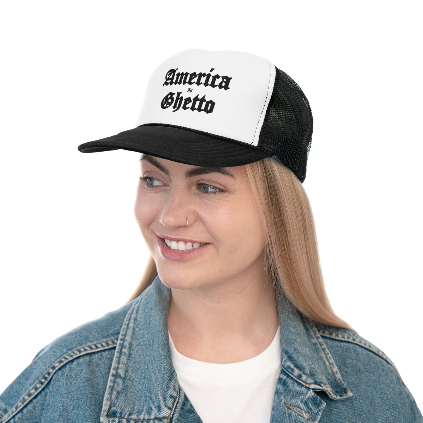 America is Ghetto Trucker Hat