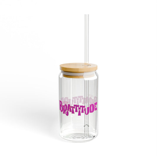 Bratitude Sipper Glass, 16oz