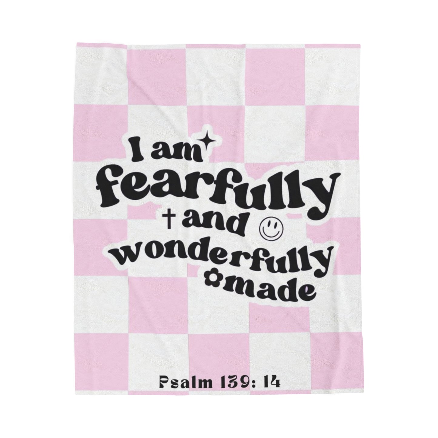 Psalm 139 Velveteen Plush Blanket