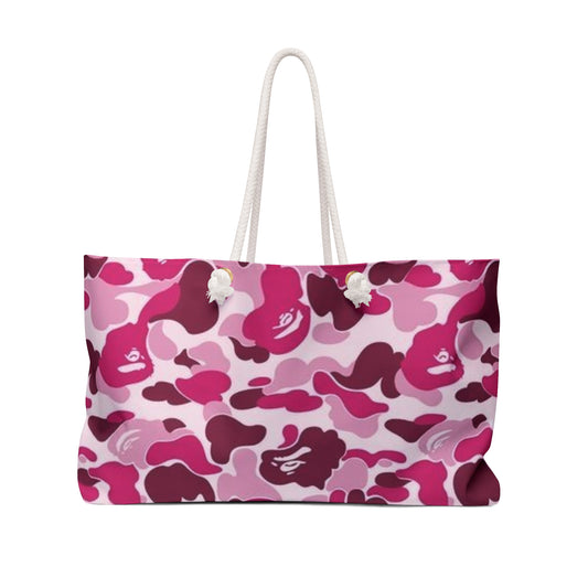 Pink Camouflage Weekender Bag