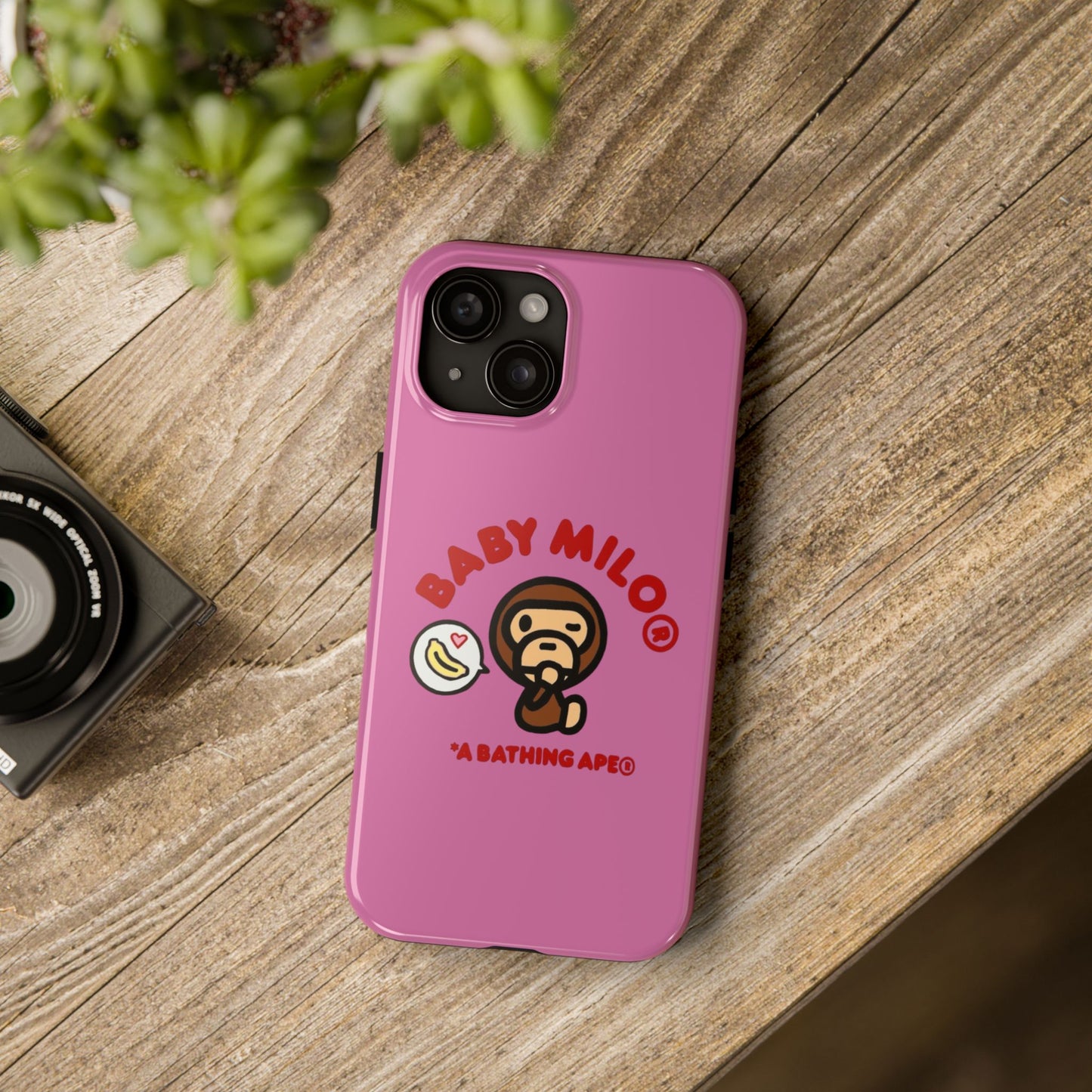 Pink Baby Milo iPhone Case