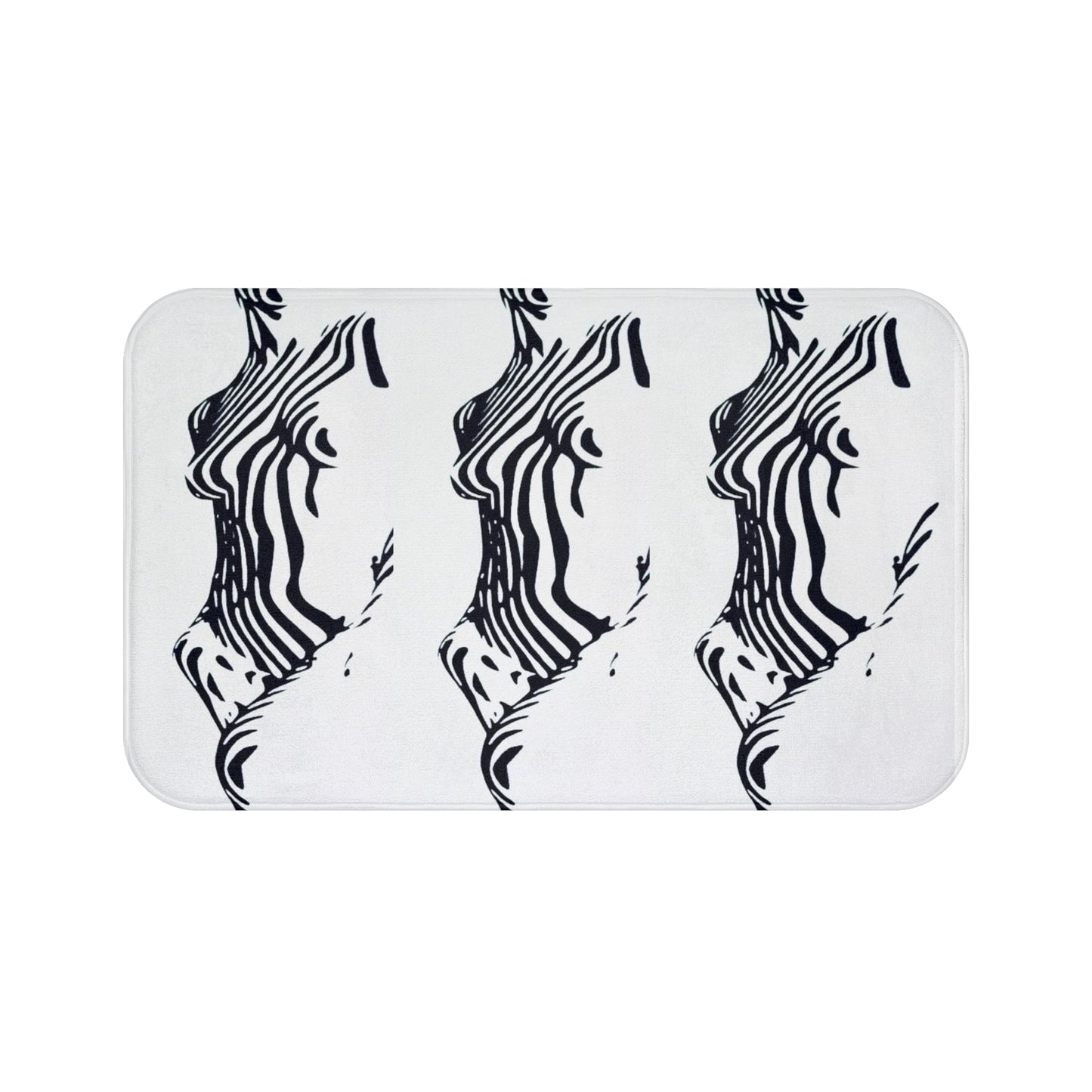 Stripe Silhouette Bath Mat