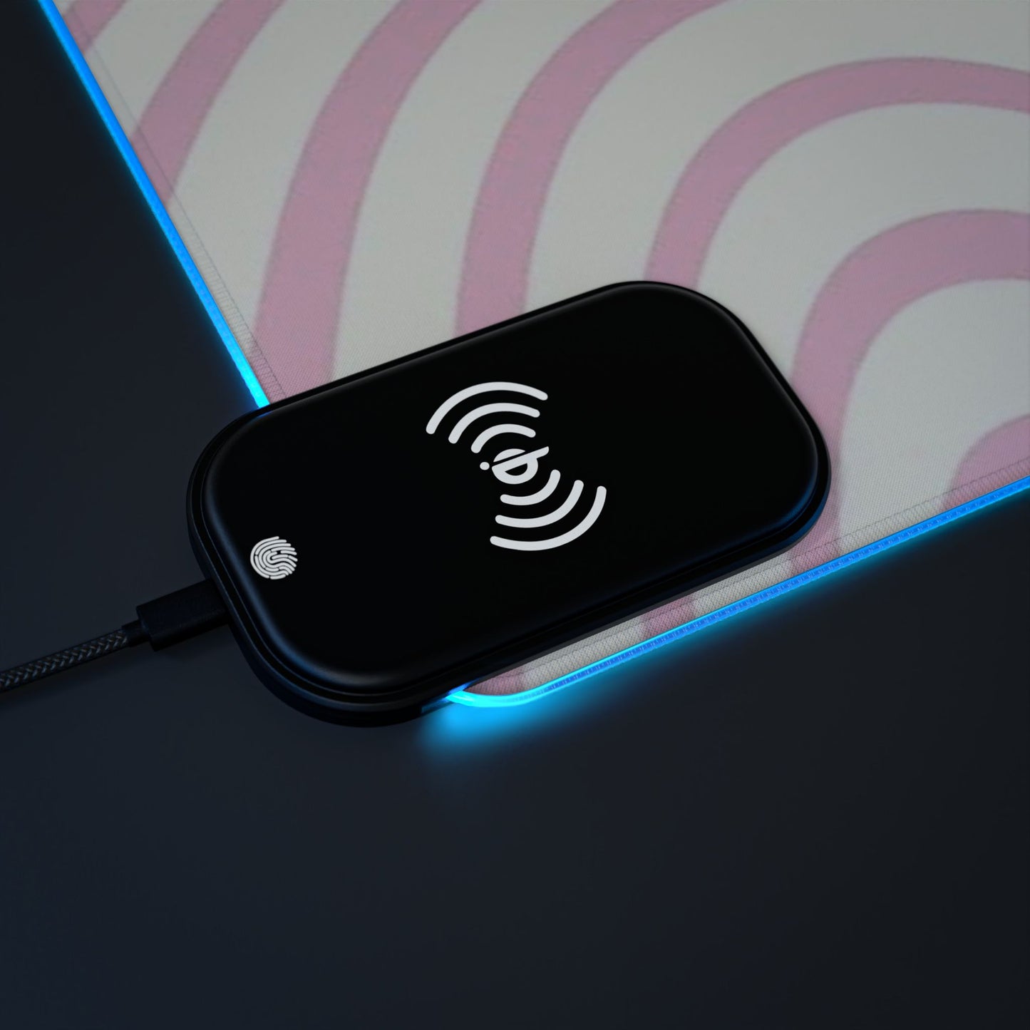 Powerpuff Baddie LED Gaming Mouse Pad, Wireless Charging