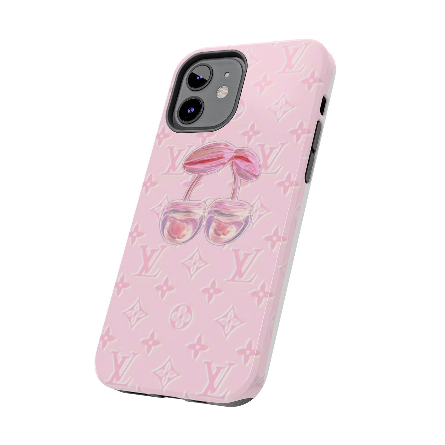 Pink LV Cherry iPhone Case