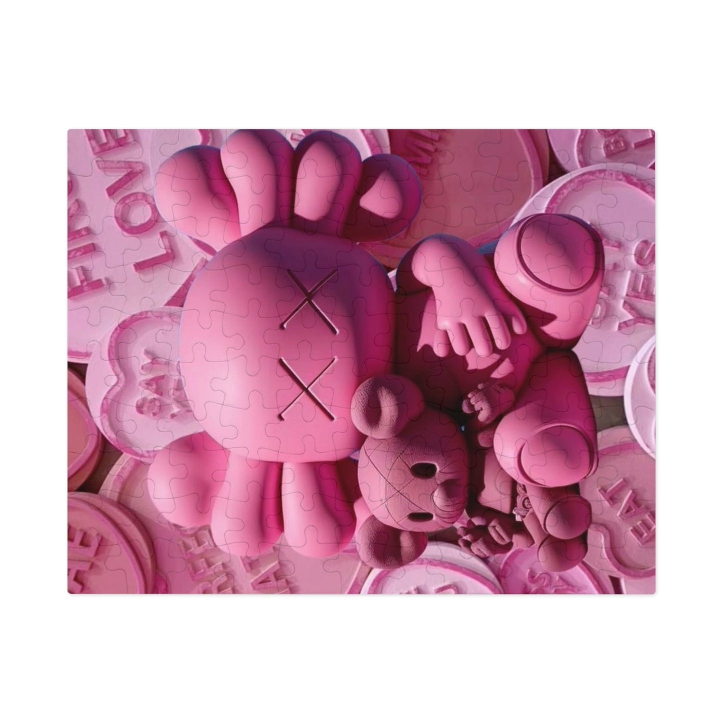 Finding Love Pink Jigsaw Puzzle