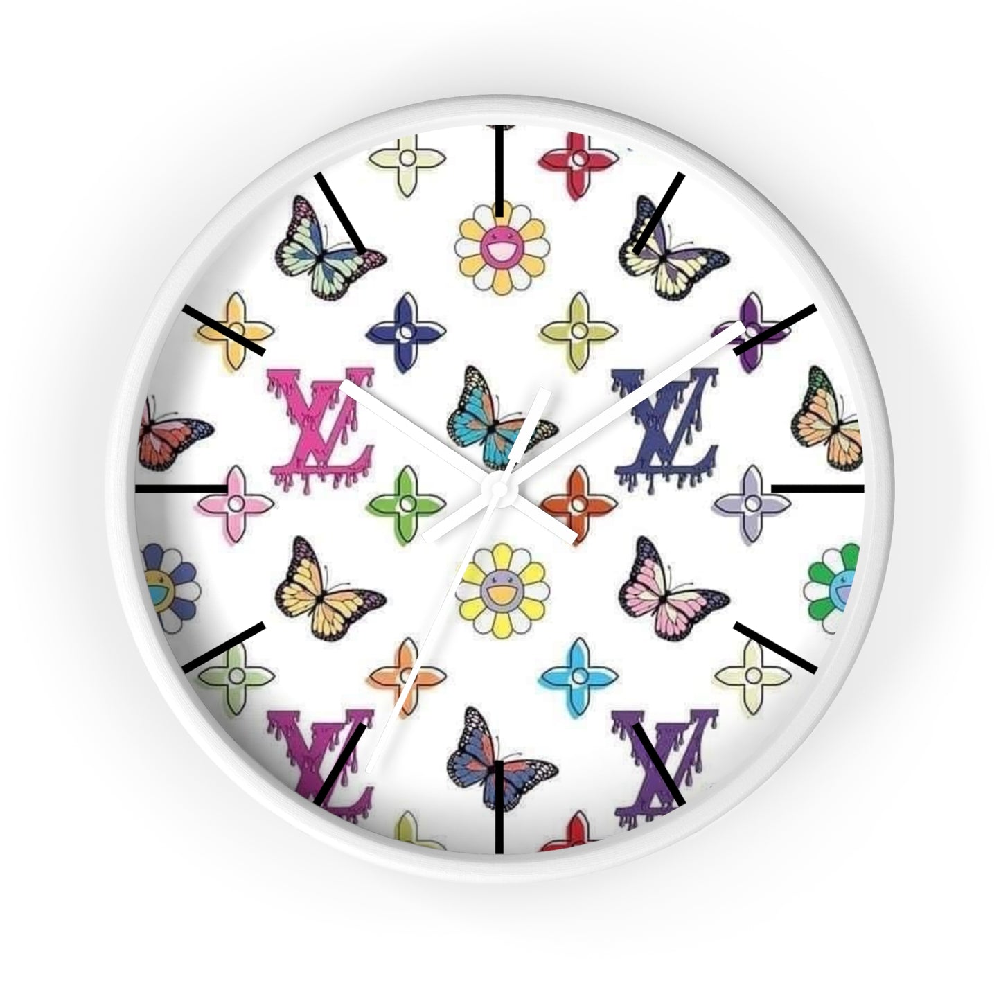 Butterfly LV Wall Clock