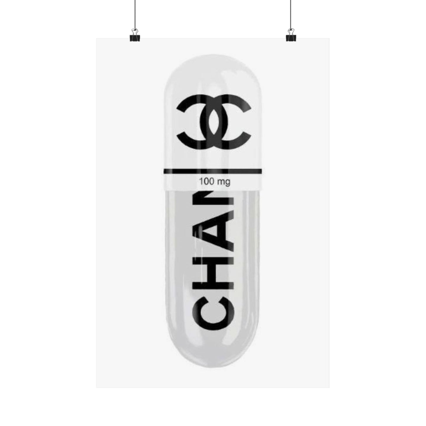 Chanel Drugs  Matte Vertical Poster