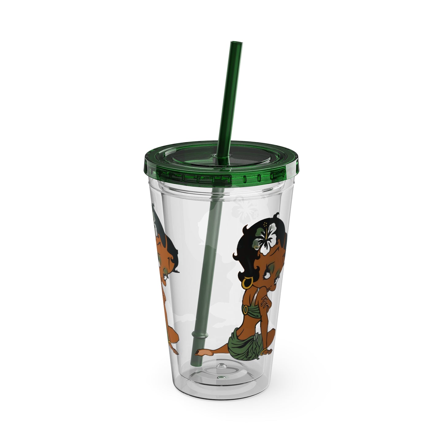 Island Betty Boop Sunsplash Tumbler with Straw, 16oz