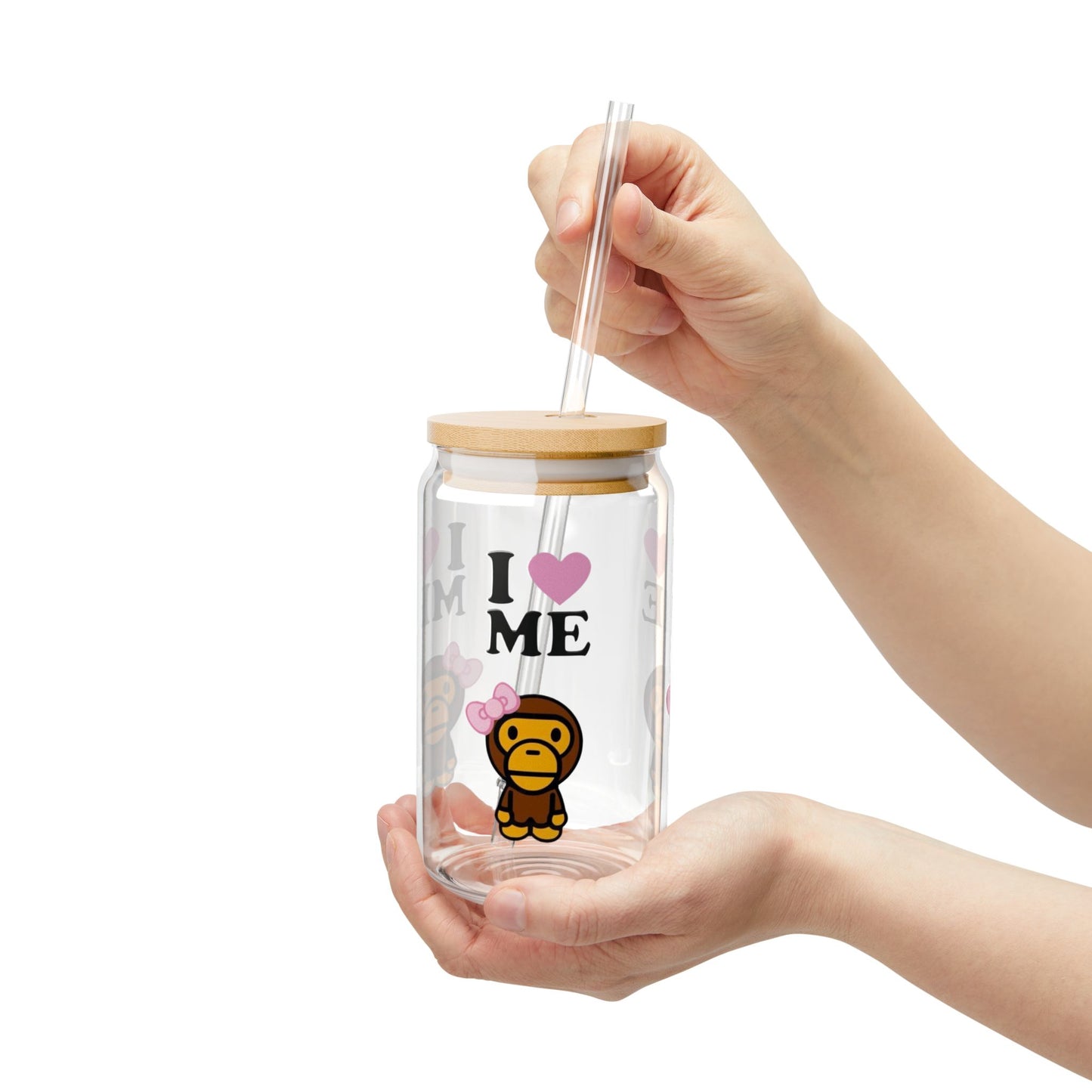 I Love Me Baby Milo Sipper Glass, 16oz