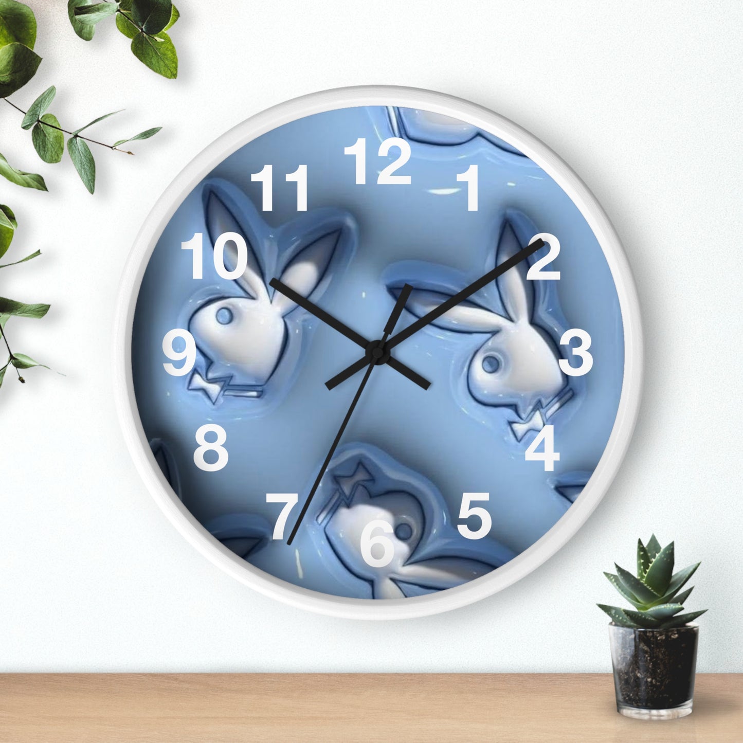 Playboy Blue  Wall Clock