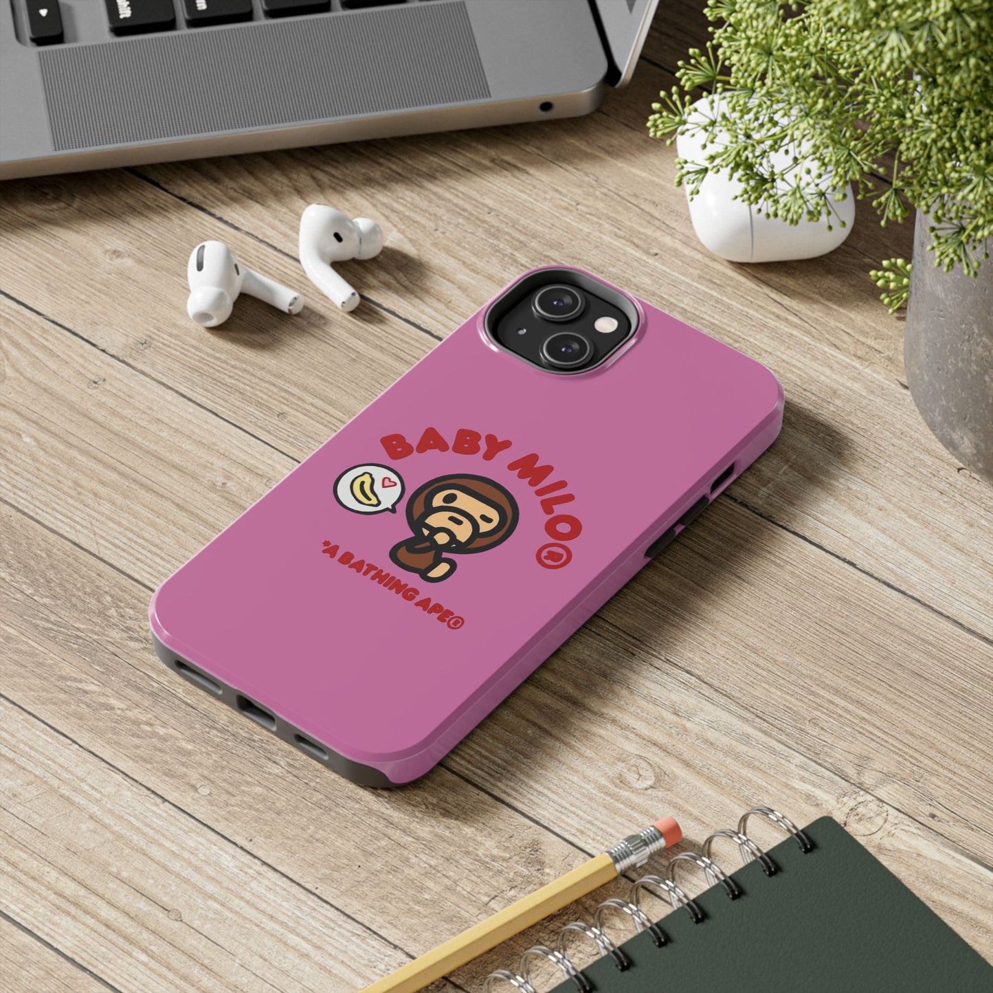 Pink Baby Milo iPhone Case