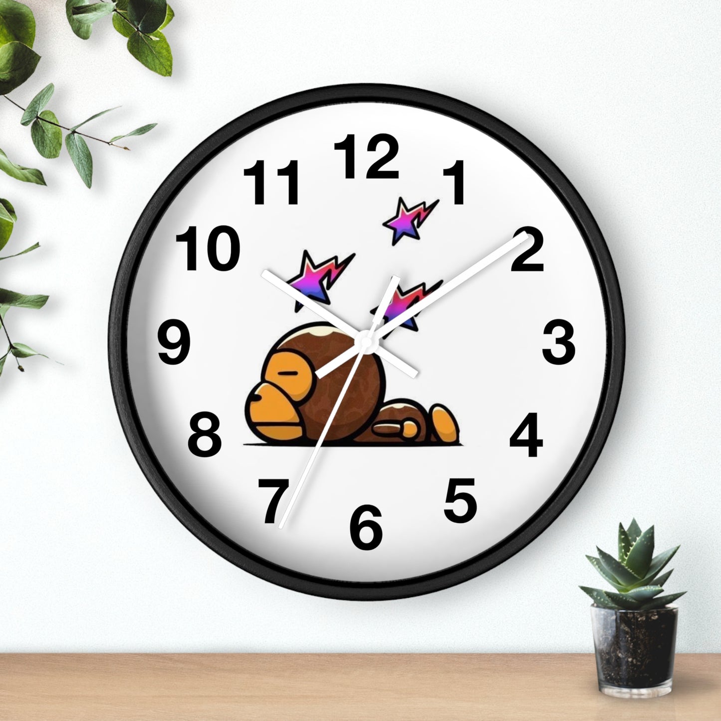 Sleepy Milo Wall Clock