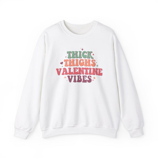 Thick Thighs Valentine's Day Crewneck Sweatshirt